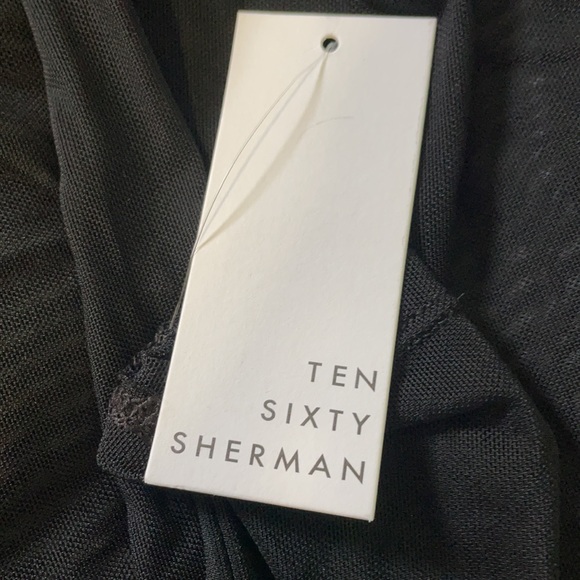 Long sleeve sheer shirt. Brand new. Black - Picture 2 of 3